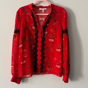 Derek Lam 10 Crosby 100% Silk Blouse